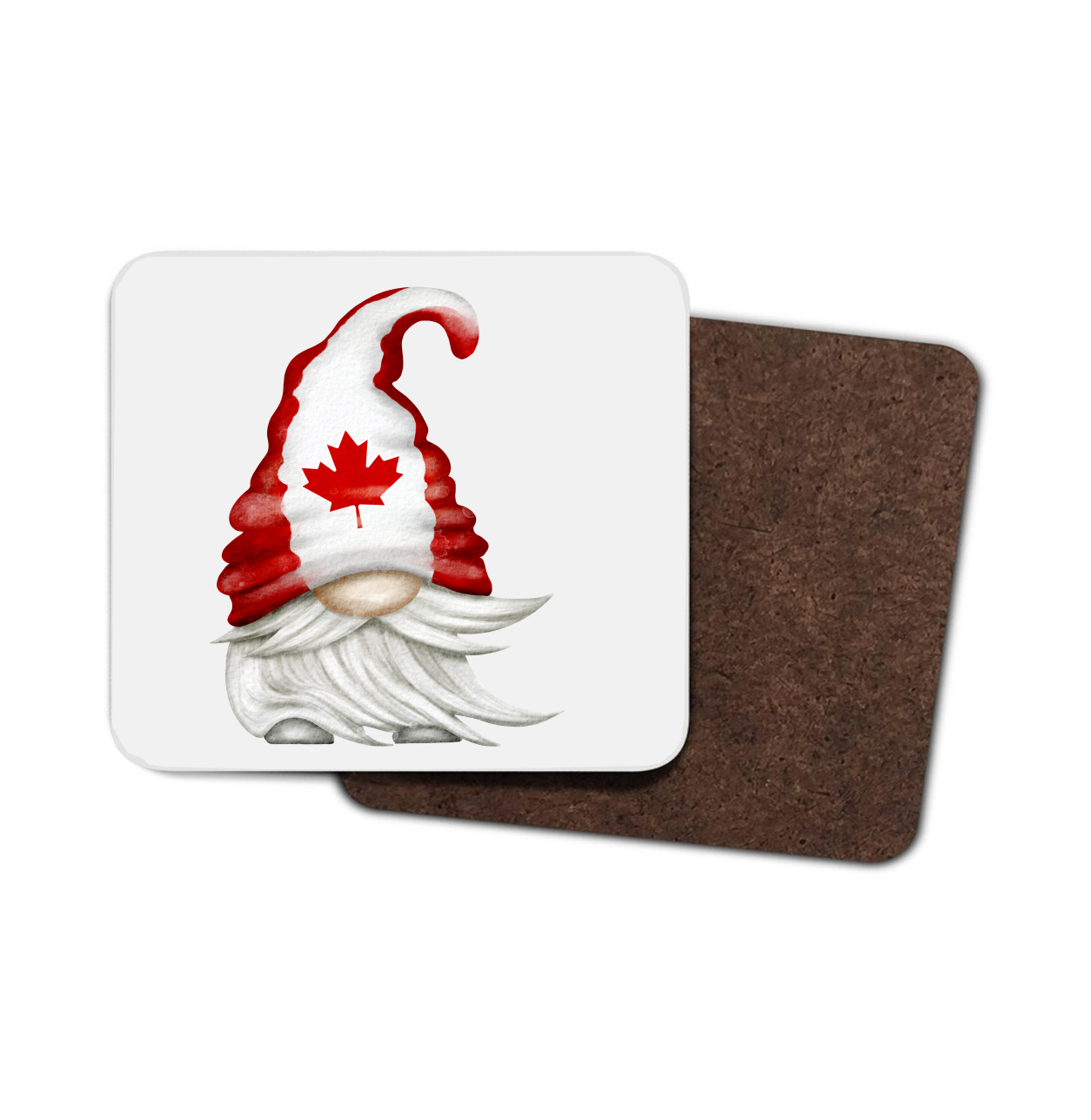 Canada Gnome Hardboard Coaster, Canada Coaster